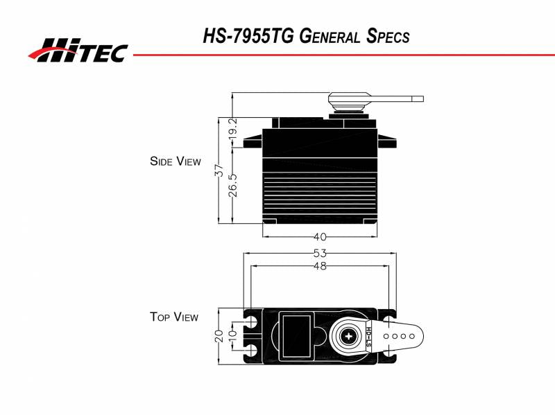 HITEC 7955TG HIGH TORQUE Titanium GEAR