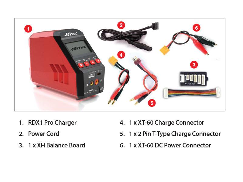 HITEC RDX1 Pro 100 Watt Single Port AC/DC Charger