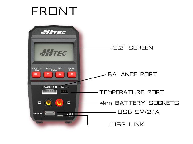 HITEC RDX1 Pro 100 Watt Single Port AC/DC Charger