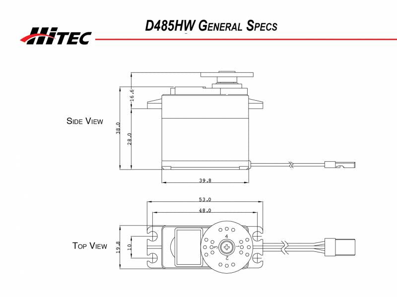 HITEC D485HB 32bit STANDARD KARBONITE DIGITAL (25 Tooth Spline)